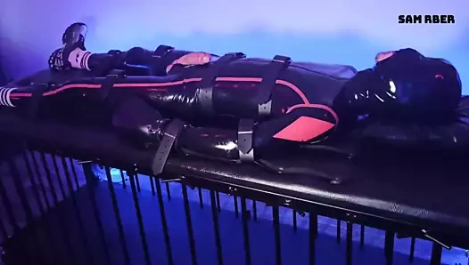 Lastik köle için kenar ve büyük orgazm