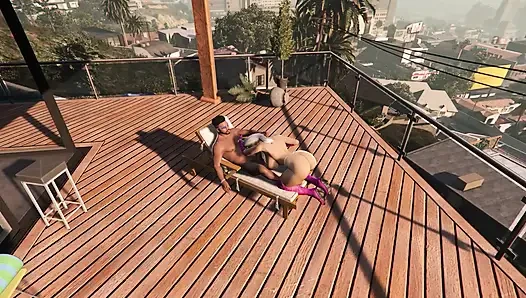 GTA V Franklin Clinton x Premium Pink Boots Lady (3D Animation) (FULL)