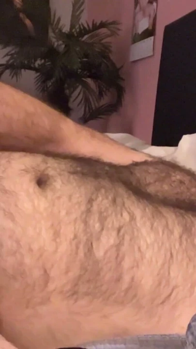 Handsome daddy gets horny before bed and needs to handle his boner | Clip 1