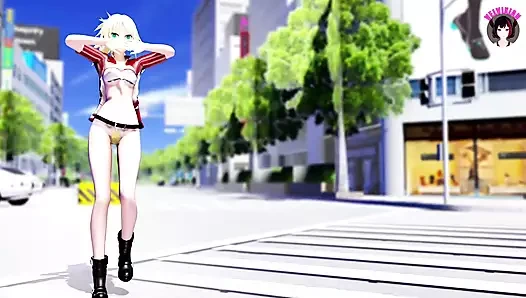 Fgo Mordred - seksi kız dans ediyor (3 boyutlu hentai)