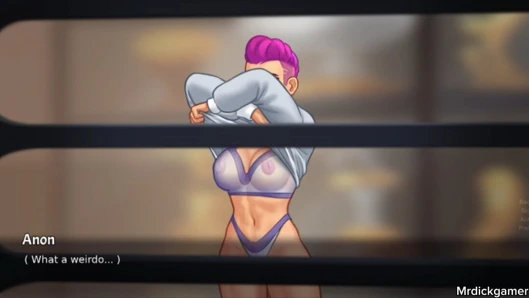 Summertime saga I fucked my stepsister as she was naked in her room