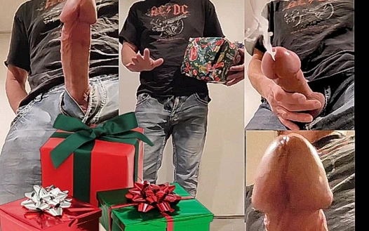 Büyük bir hediye büyük bir yarağa ve büyük boşalmaya neden oluyor