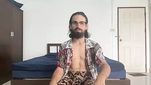 Beyin palosyli adam büyük yarağını iyi hissettiriyor