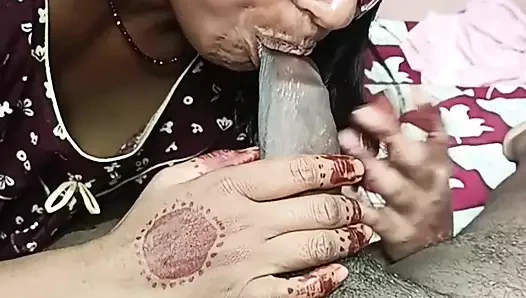 Desi bhabhi ke muh me apna cock diya aur lund ka pani diya