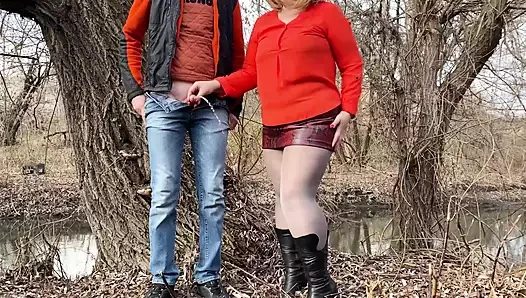 Kayınvalide ve damadı sırayla işiyor