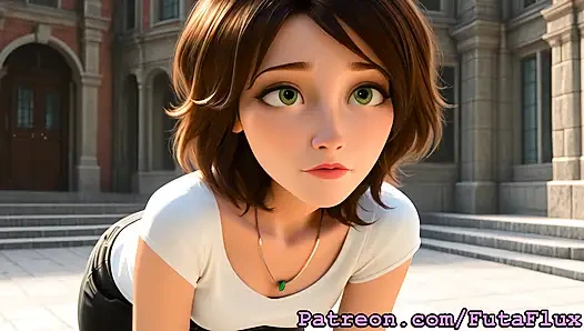 Futanari teyze Cass - mastürbasyon, boşalma, kendini emiyor