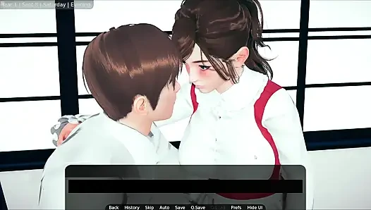 Stepbrother Loves Spanking Japanese Stepsister Big Ass With Pink Pantie