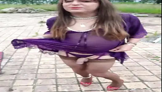 Transvestite in nature