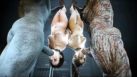 Jill ve Claire - grup sekste kod düşmanı