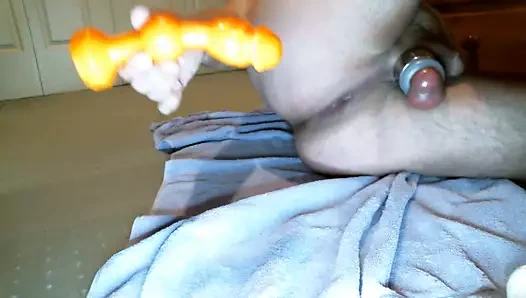 Rocket plug yapay penis içinde benim sürtük delik