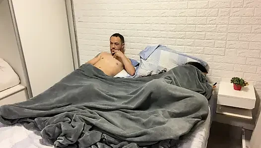 Wife had to share hotel bed with husband's stepsister