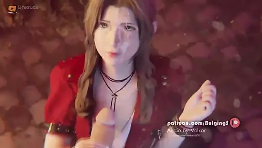 Aerith'in yüzüne büyük boşalma!