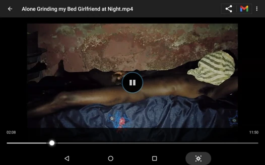Alone grinding my bed girlfriend at night