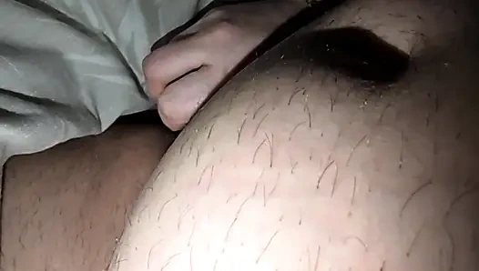 Step son was watching porn and step mom decided to join in and handjob his dick