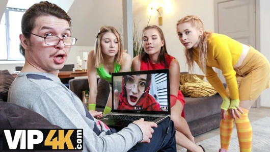 Dyke4k. kami yammy ile üç fıstık parti geç