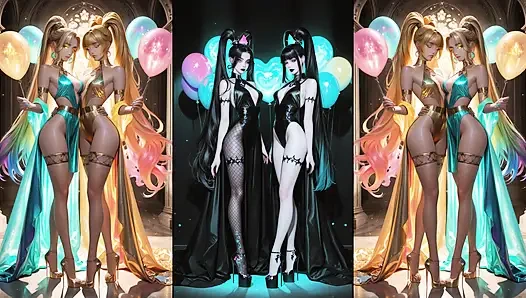 Animeler boşalıyor, öpüşüyor ve yutuyor