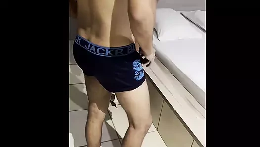 Hot blonde in threesome with husband and gifted lover part 1