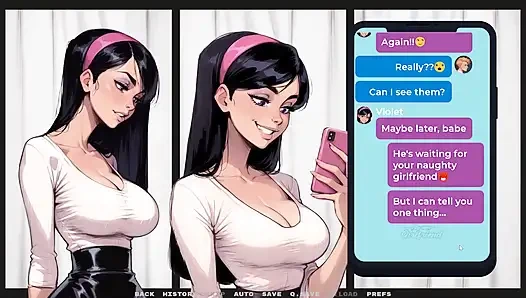 Yeni Kız Arkadaşım [ Tabu Hentai Oyunu ] Bölüm 35 Kız Arkadaşım Lateks İç Çamaşırını Yaşlı Erkeklere Göstermeyi Çok Seviyor!