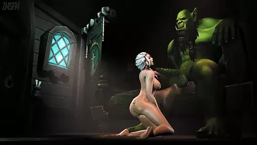 Jaina gururlu moore zmsfm tarafından thrall'ın büyük ork horoz hoşlanır