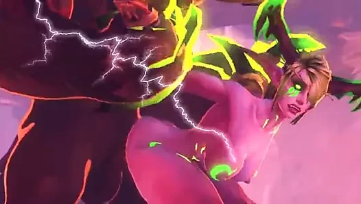 Fel tauren ve gece elf sikme