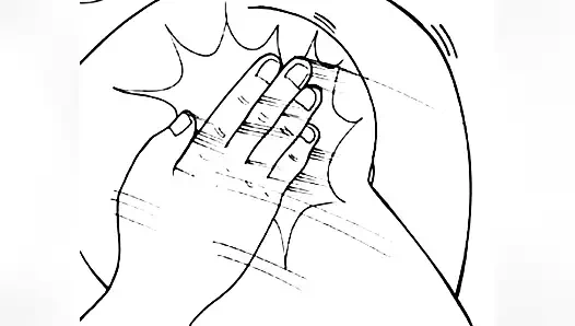 Ne kadar heyecanlı olduğundan onu kedi ıslanana kadar şaplak atıyorum - komik