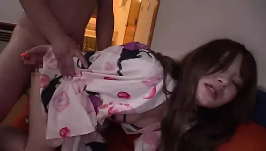 Yukata'da bölüm 1 sel seksi! Otele gitmek için sabırsızlanıyor, bu yüzden arabaya biniyor ve dilini sert sikiyor!081