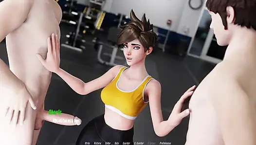 Overwatch xxx - overwatch tracer iki adam tarafından sikiliyor - tracer route