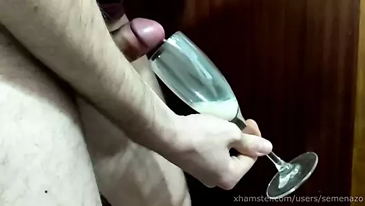 Sekiz! kesintisiz cumstream çift cumshot saniye