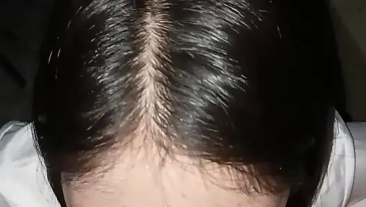 Asyalı öğrenci model oral seks gırtlağına kadar yutuyor