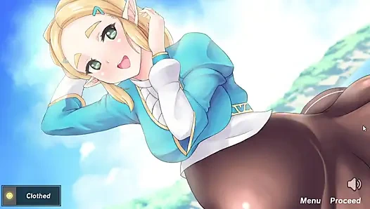 Ruh küreleri efsanesi - prenses zelda'nın sevimli pembe amını sikiyor