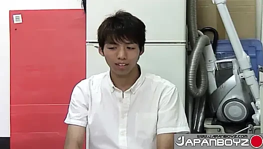 Hot Teen Ryo Demonstrates His Technique For Jerking His Horny Dick