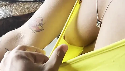 Beni sert bir yarakla kamera arkası filme aldı, karşı koyamadım ve emmeye gittim