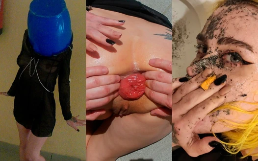 Aşırı kirli aşağılama (çöp yemek, sarkma, aşağılama)