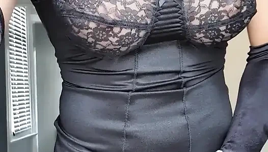 Yeni siyah corselette