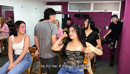 Harika seks dersi ateşli bitiyor - inliyor ve her yerde