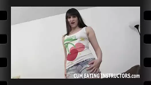 Benim için kendi cum sıcak bir yük yiyin cei