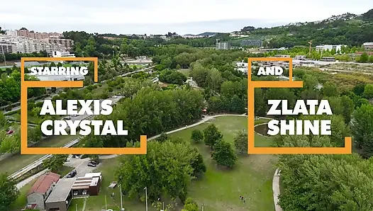 Üvey kız kardeş Alexis Crystal sen amını sikerken kız arkadaşı Zlata Shine'ı yalıyor - itspov