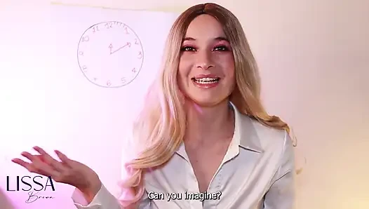 yeni yıl geri sayım ile İspanyol öğretmen