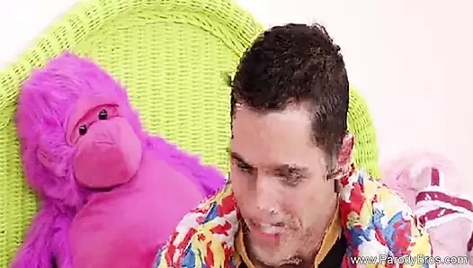 Abanoz genç ile pigtails sikikleri beyaz horoz