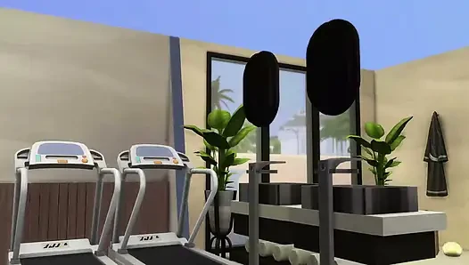 Üniversiteli kız takıma katılıyor ve spor salonunda koç tarafından sikiliyor. The Sims