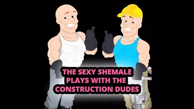 Сексуальный шмель играет со строительных чуваками