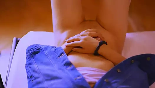 The sister's friend and stepbrother have sex in his room while their parents are at an anniversary dinner