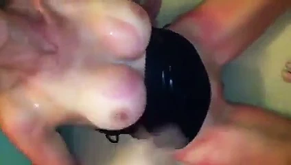 Siyah elbiseli boşalma