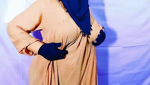 Hintli desi güzel tesettürlü Müslüman çift seks için susamış