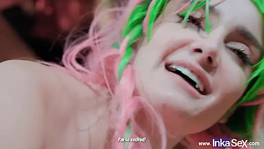 Masum Mitsuri Tanjiro'dan Büyük Anal Alıyor ve Yüzünü Sütle Dolduruyor