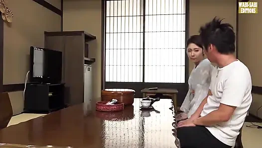 Erotik drama tiyatrosu zarif bir inn proprietress ile şehvetli bir karşılaşma -sahne.2