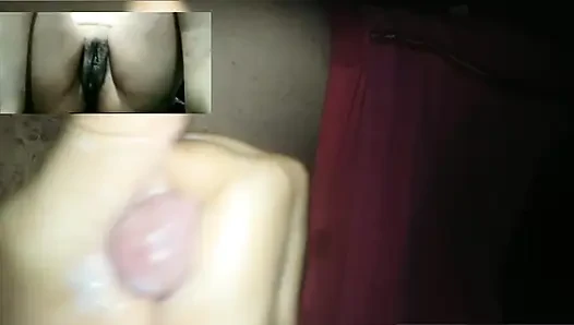 Kız arkadaşımla görüntülü görüşmede mastürbasyon