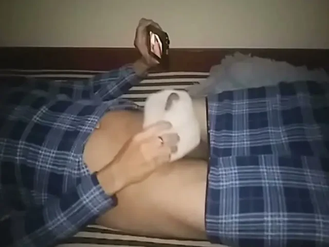 Jacking off while watching a video of my girlfriend.