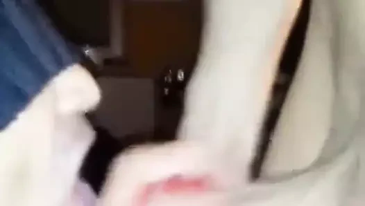 Shecock sağma kalın ve lezzetli bir ağızda