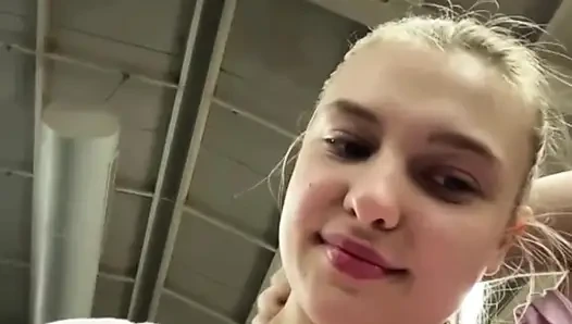 Crazy fucking anal in the public gym